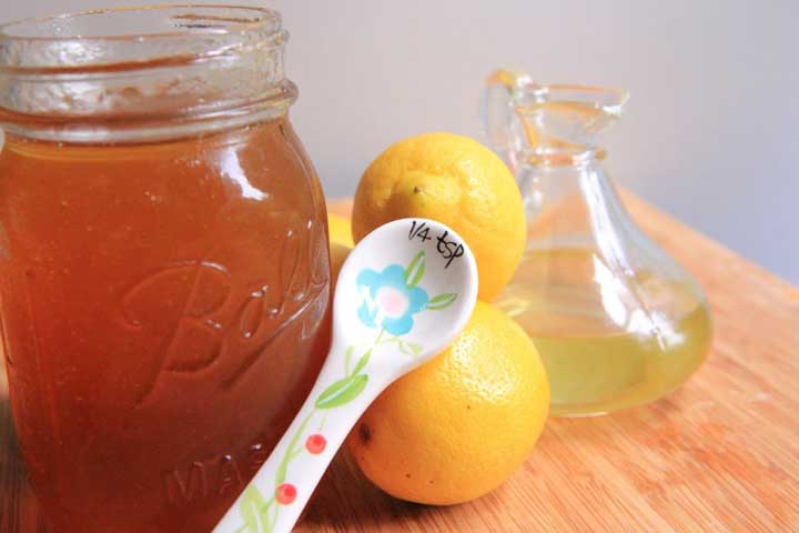 شربت عسل و لیمو برای درمان سرفه