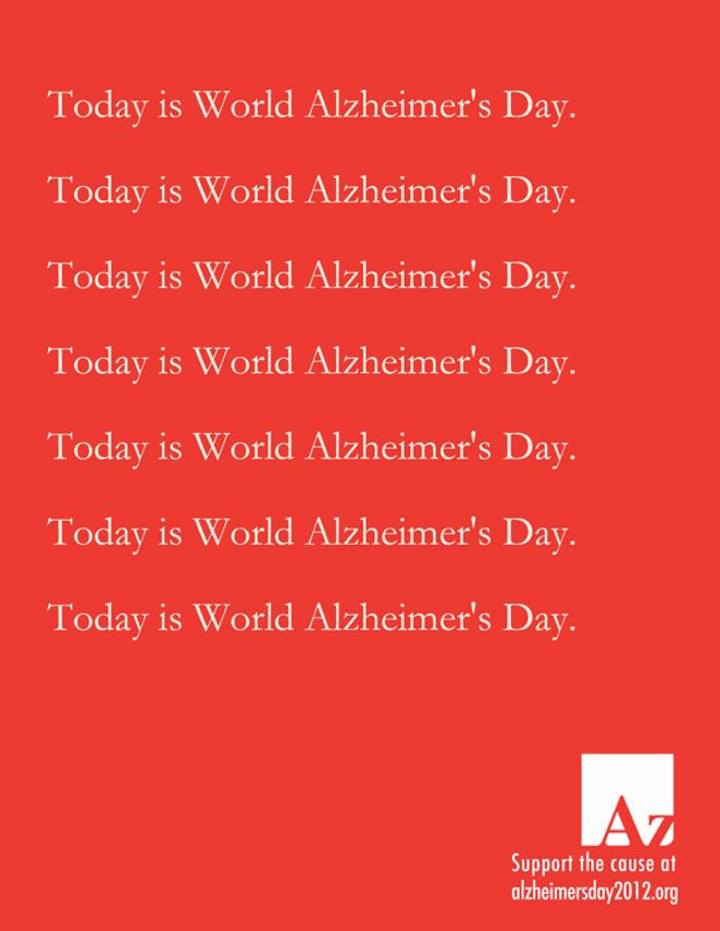 تبلیغات خلاقانه - آگهی تبلیغاتی برای روز جهانی آلزایمر