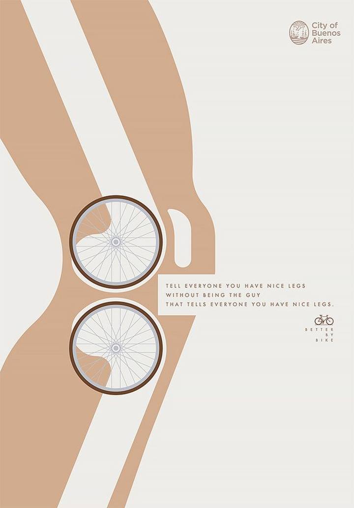 تبلیغات خلاقانه - آگهی تبلیغاتی در مورد مزایای دوچرخه سواری