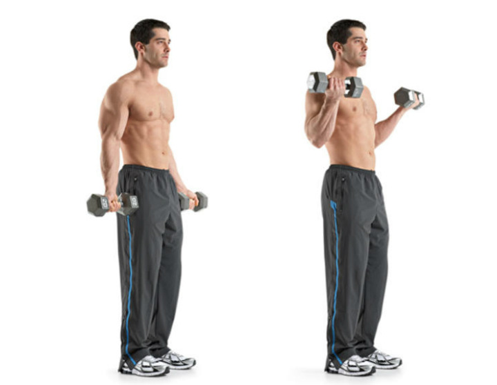 تقویت عضلات بازوها - حرکتی ورزشی برای تقویت عضلات دوسر بازو
