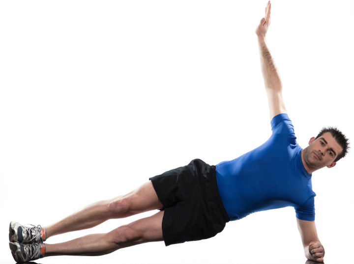 تقویت عضلات بازوها - حرکت پلانک با یک دست