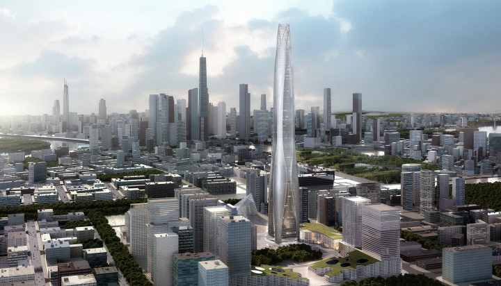 بلندترین برج های جهان - مرکز مالی CTF تیانجین، چین