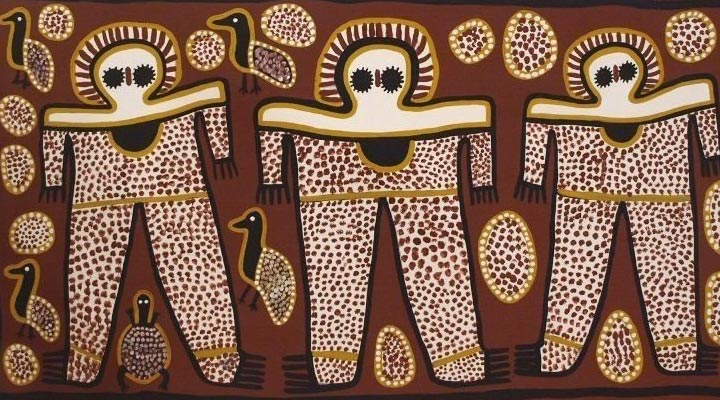 A work of art from the natives of Australia; The oldest civilization in the world, according to some people