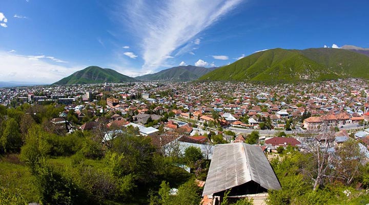 Shaki region in the Republic of Azerbaijan