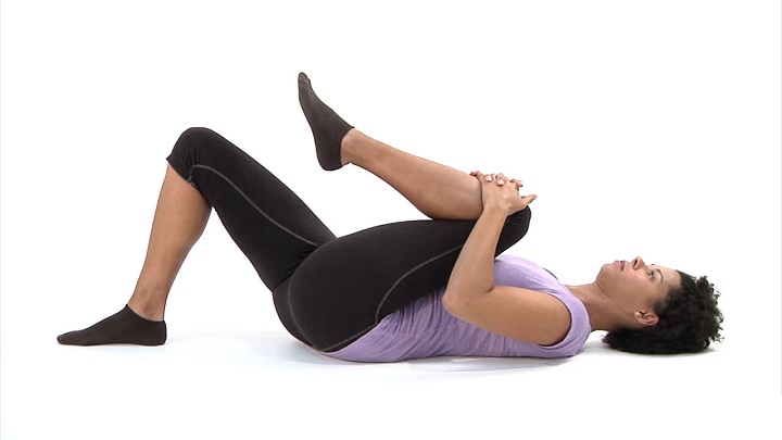 Exercise for sciatica pain - knee to chest movement