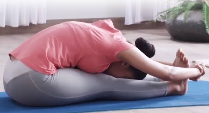 Seated Forward Bend Movement (Paschimatanasana) in Hatha Yoga