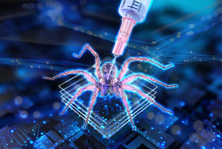 Robot spider from future technologies