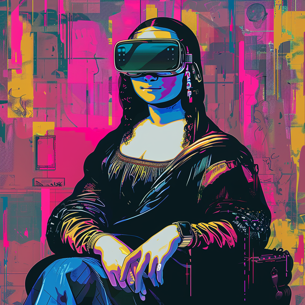 مونالیزا در عصر نقاشی دیجیتال با هوش مصنوعی