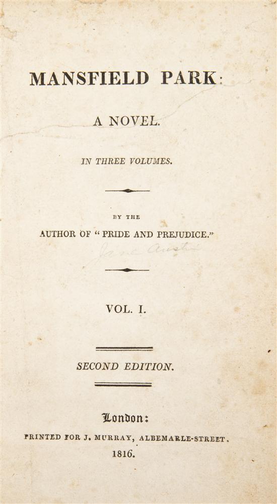 Picture of the first version of Mansfield Park